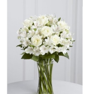 (Mgl-234) Cam cazoda beyaz çiçekler